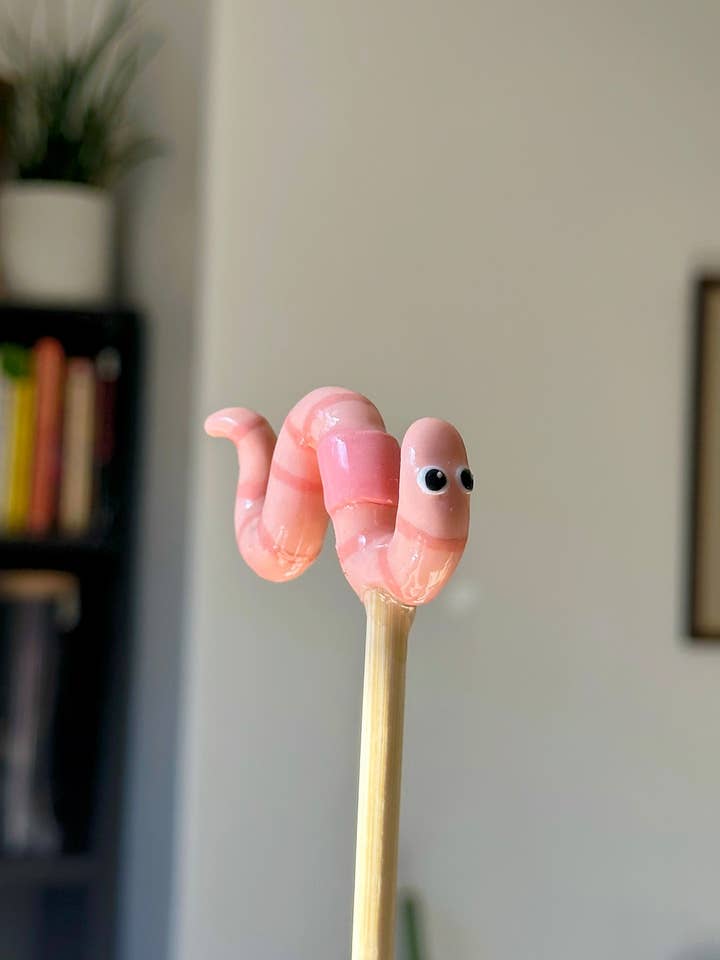 Wiggly Worm Plant Pot Pal for wholesale by Slug Studios