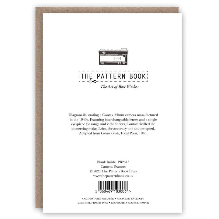 The Pattern Book - Wholesale Everyday greeting card - Camera Features1