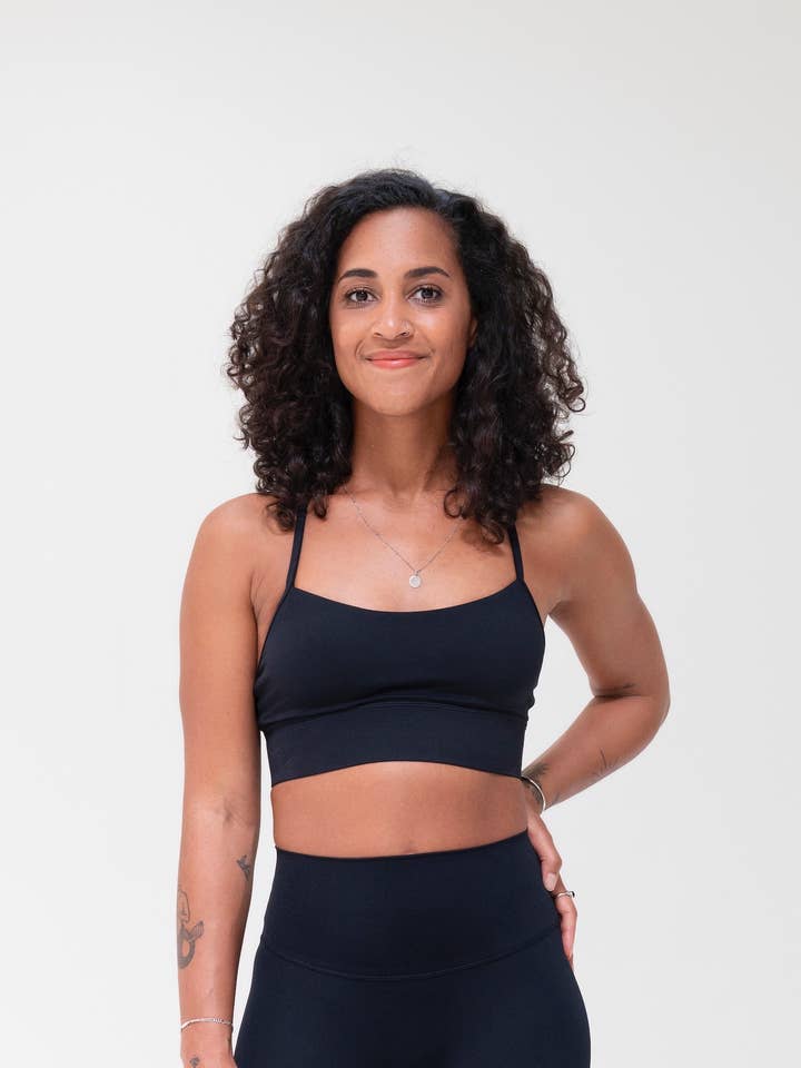 Soutien-gorge Zen Y-Back noir pour la vente par Spica