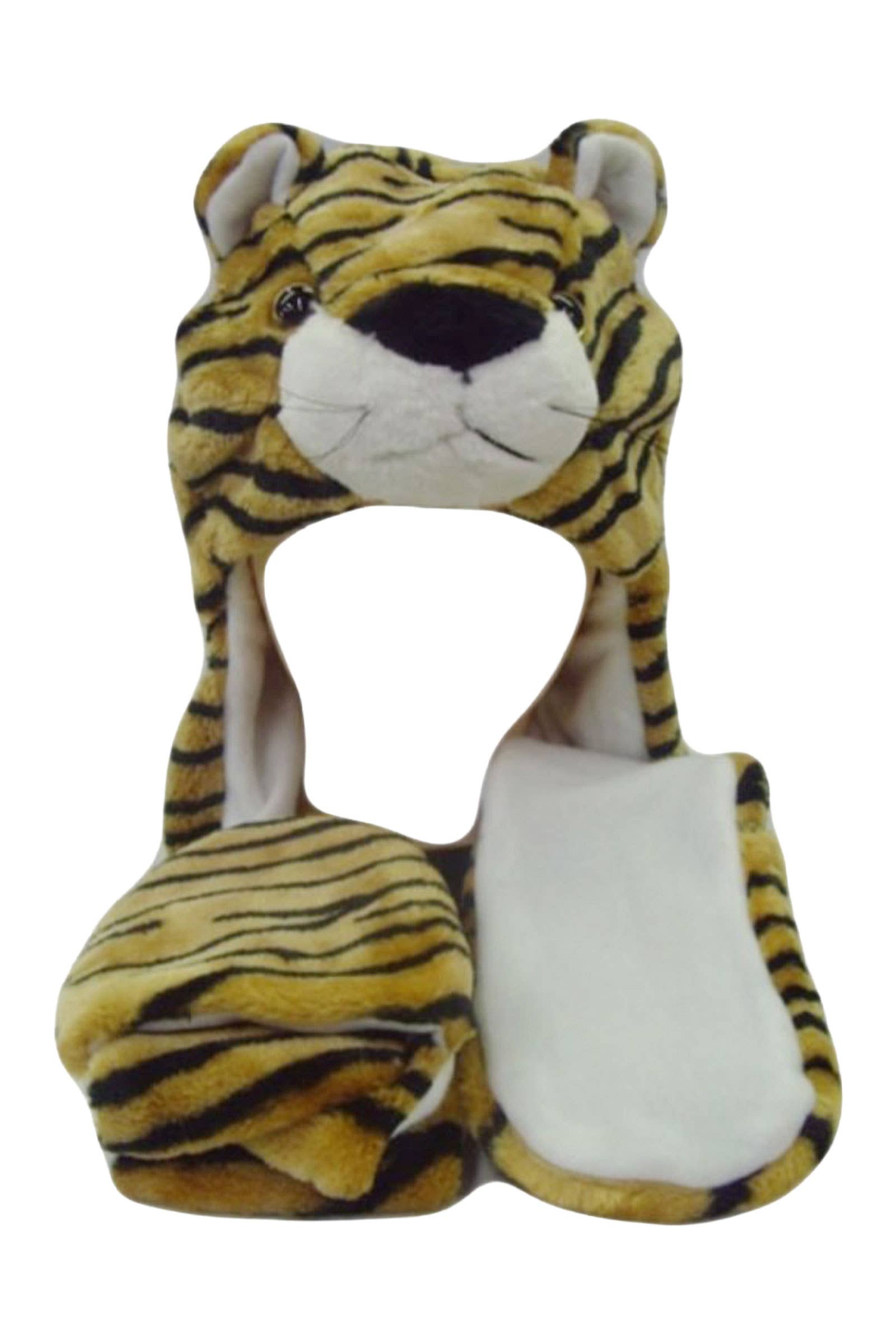 Cap Zone - Vente Bonnet – femme - Chapeau en peluche Animal Pals avec longues oreilles rabattables7