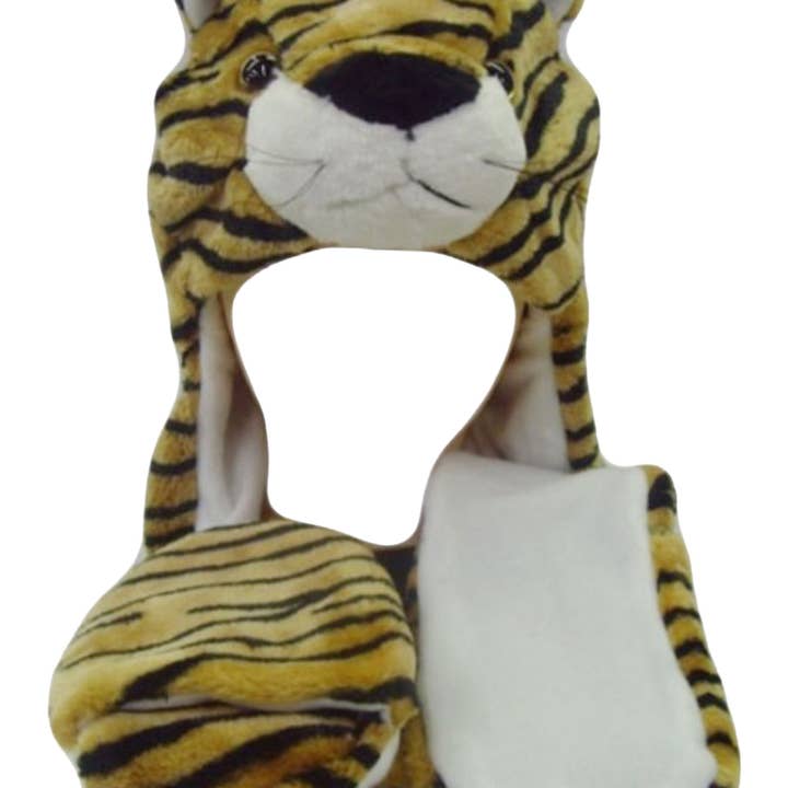 Cap Zone - Wholesale Beanie - Women's - Animal Pals Fuzzy Plush Hat With Long Ear Flaps7