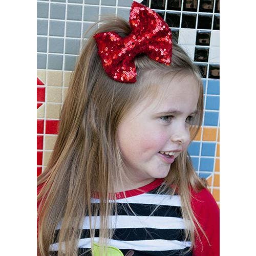 The Hair Bow Company - Wholesale Hair Bow - Kids - Fancy Sequin Hair Bow