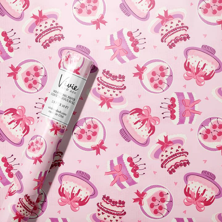 Carta da regalo con torte vintage di San Valentino per la vendita all'ingrosso da parte di Vivie and Ash