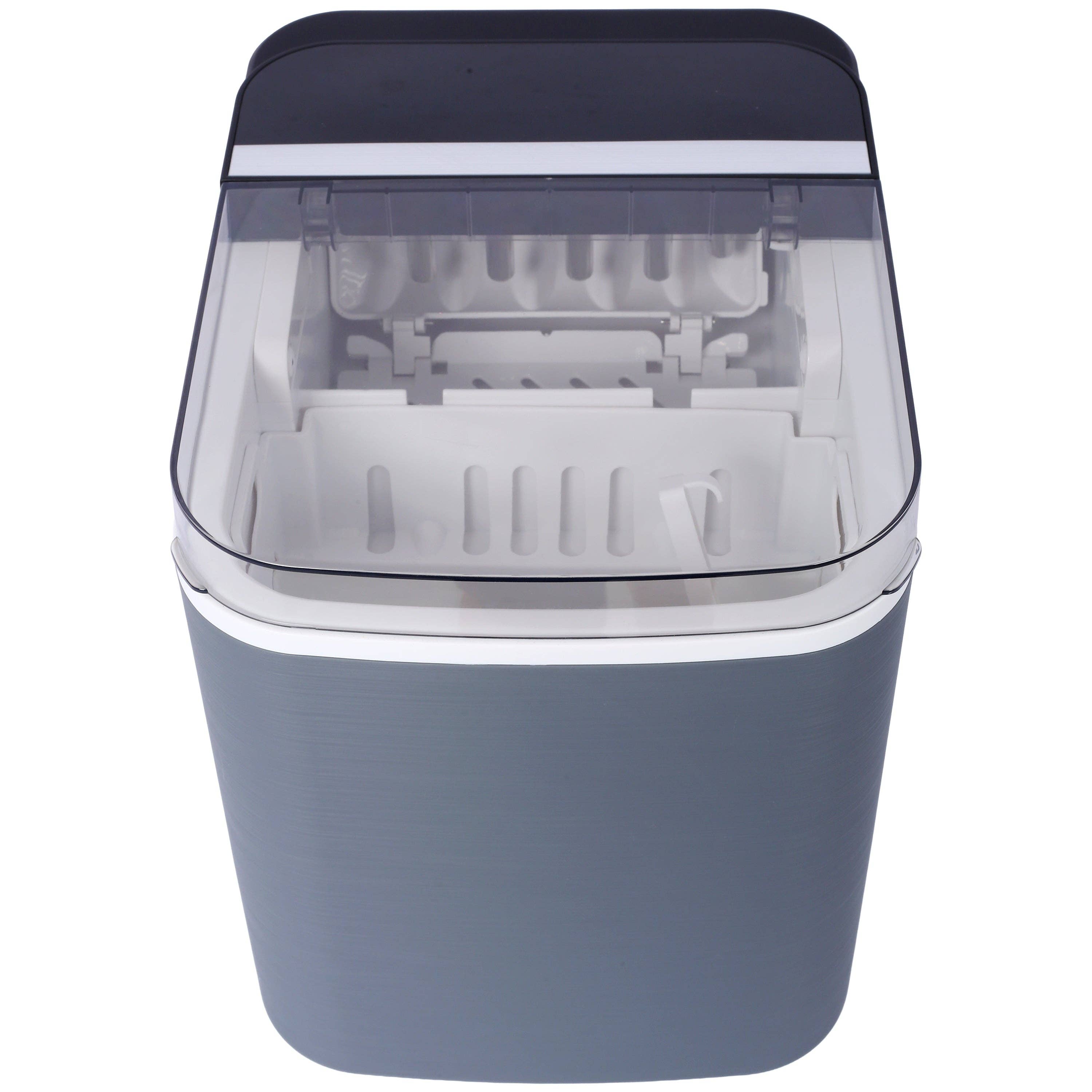 39F Inc. - Wholesale Kitchen Appliance - Portable Countertop Ice Maker with Basket and Scoop, Gray2