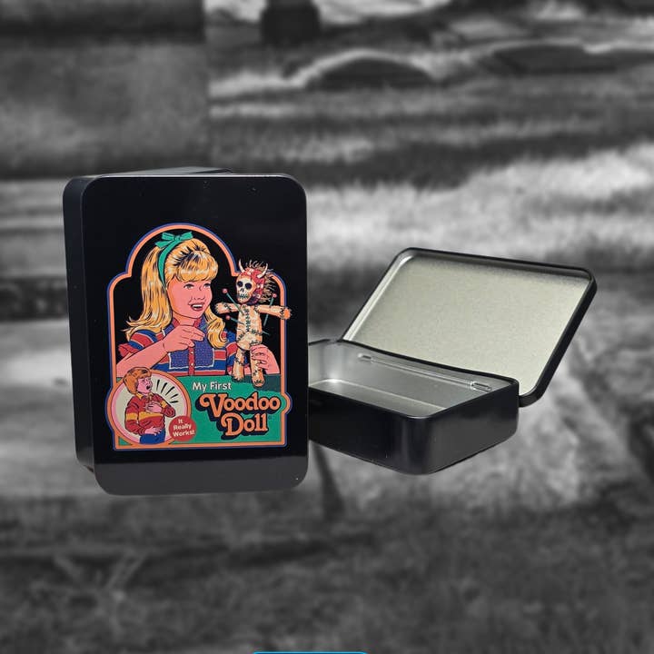 My First Voodoo Doll Hinged Tin for wholesale by Snark Totes
