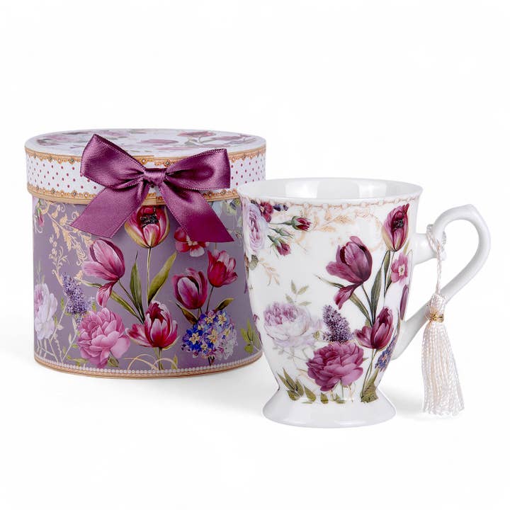 STP - Wholesale Coffee Mug - Tulip Tea/Coffee Tall Mug in Gift Box