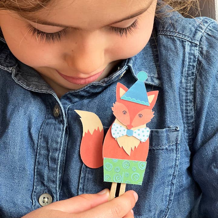 Cotton Twist - Wholesale DIY Craft Kit - Kids - Make Your Own Fox Peg Doll Kit