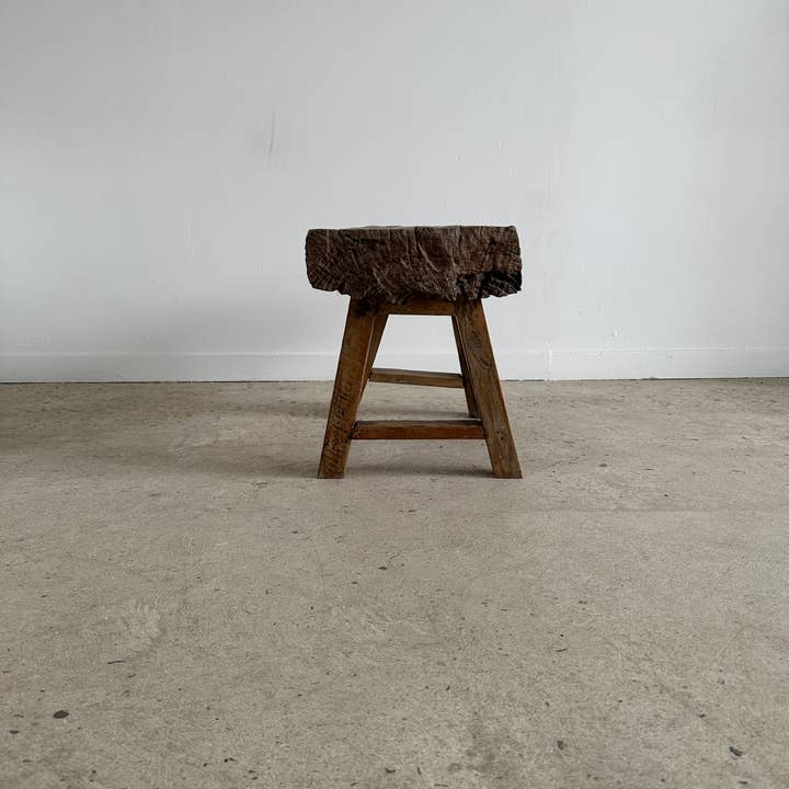 Office Objets - Wholesale Stool - Solid Asian teak stool or side table15