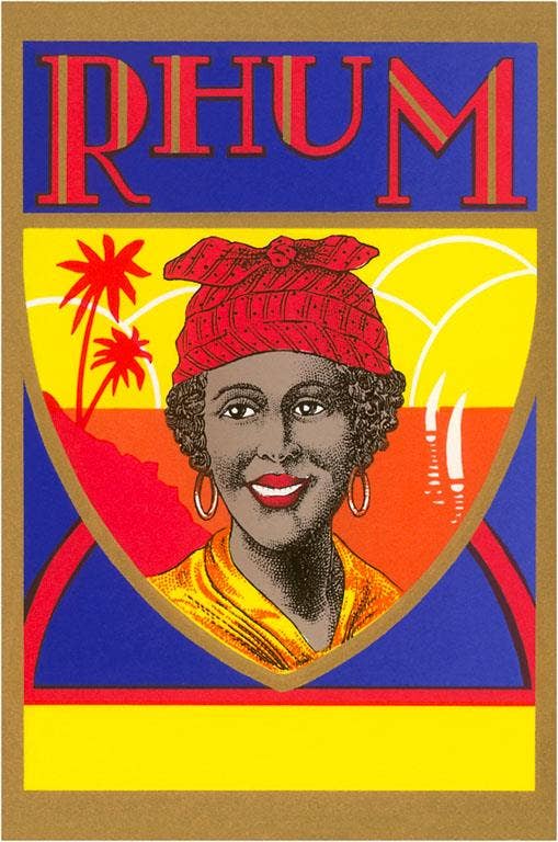 Found Image Press – wholesale Magnet – Magnet BV-74 Rhum, Black Woman with Headscarf0