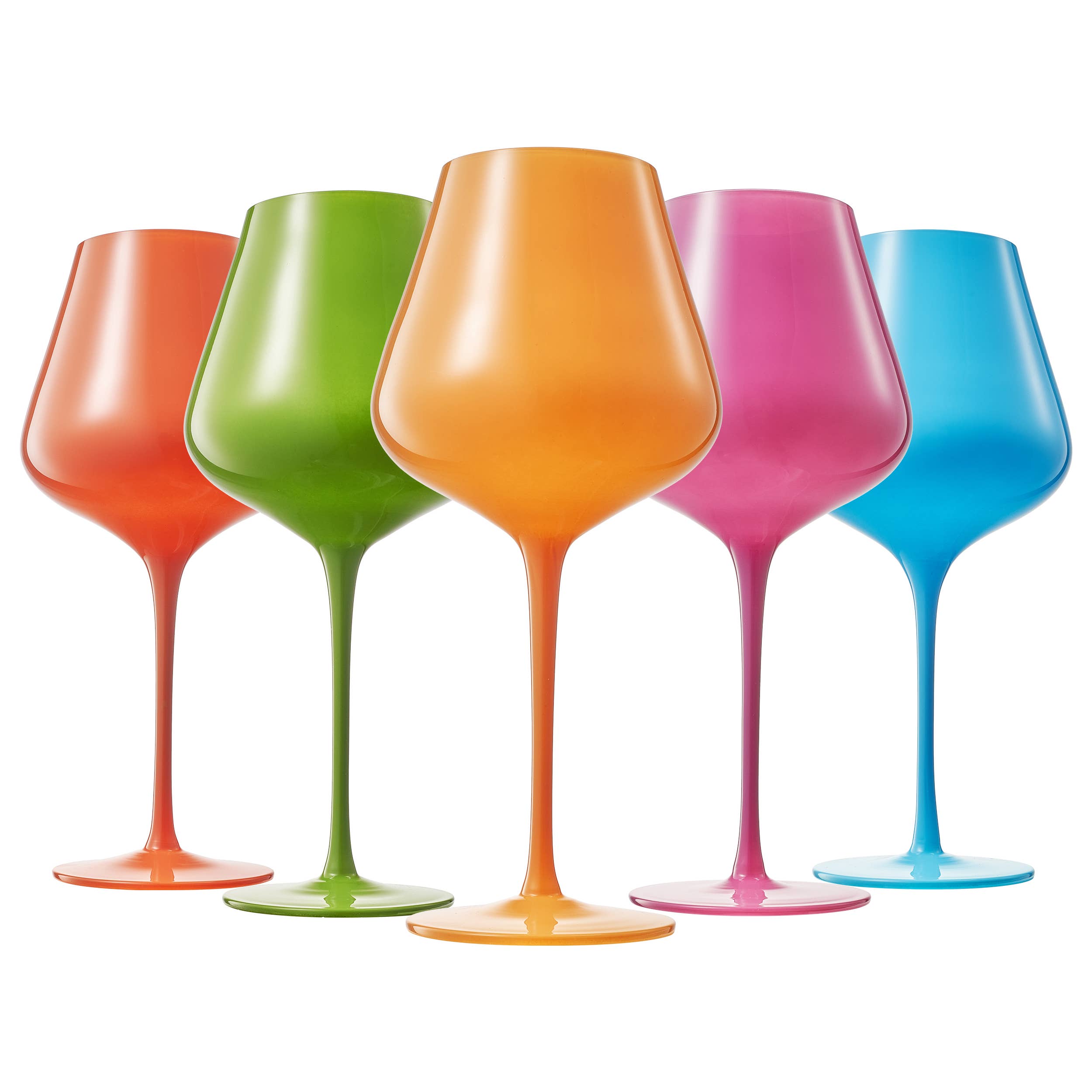 The Wine Savant /  Khen Glassware - Wholesale Wine Glass - Colors of South Beach, Miami, City Wine Glass | 5 Set, 20 OZ3