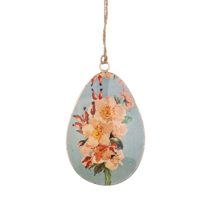 Shoeless Joe Ltd - Wholesale Ornament - Wild Rose Hanging Egg0