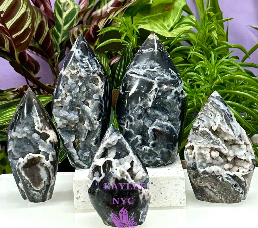 KayleeNYC – wholesale Spiritual stone/crystal – 7-9 pcs Natural Sphalerite Crystal Freeform Healing Energy2