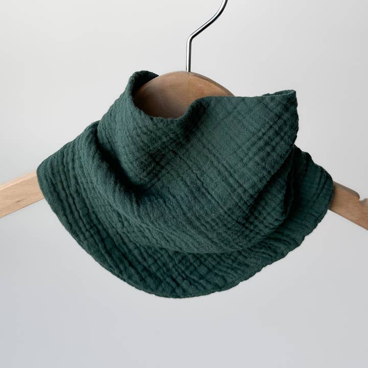 SPRUCE Lightweight Cotton Gauze Baby Scarf Bib for wholesale by Charley Charles