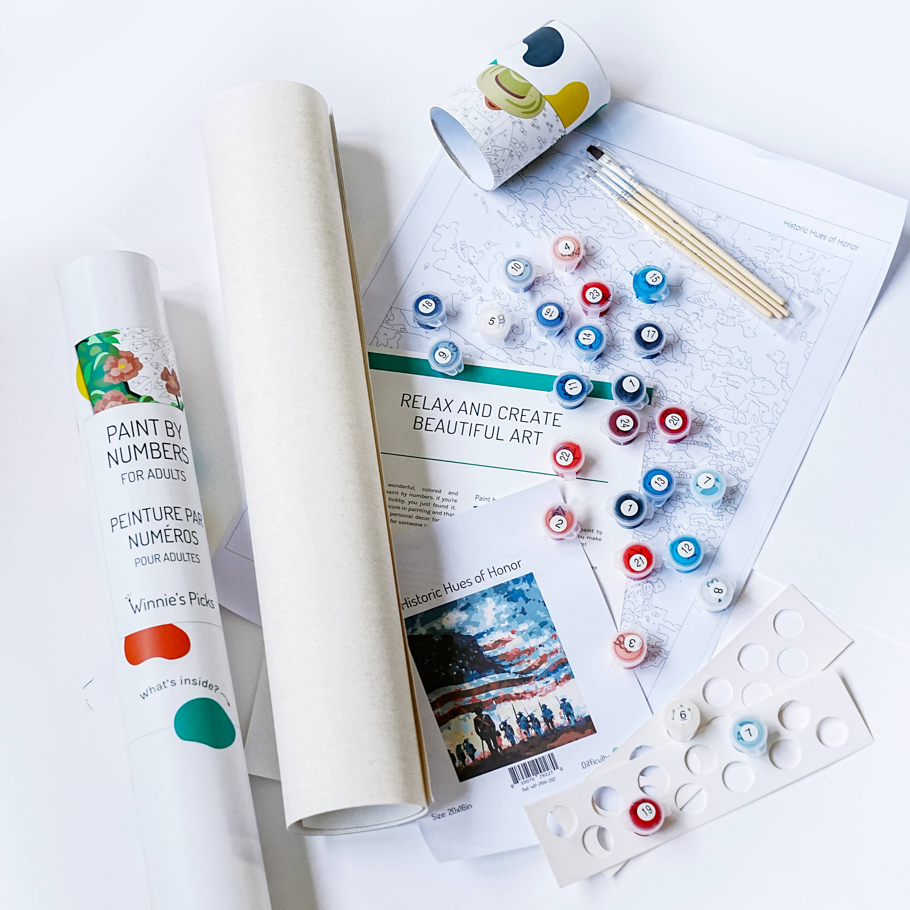 Winnie's Picks - Vente Kit de bricolage - La Nuit étoilée de Vincent van Gogh - Kit de peinture au numéro à faire soi-même - Cadeau pour maman5