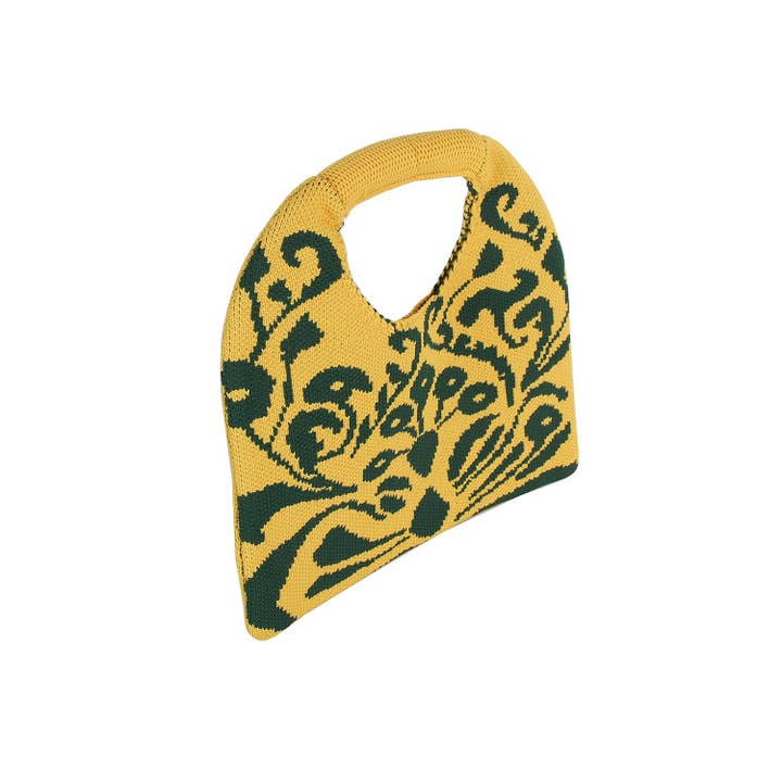 Handbag Factory Corp - Wholesale Top Handle Bag - Women's - Abstract Knit Top Handle Bag
