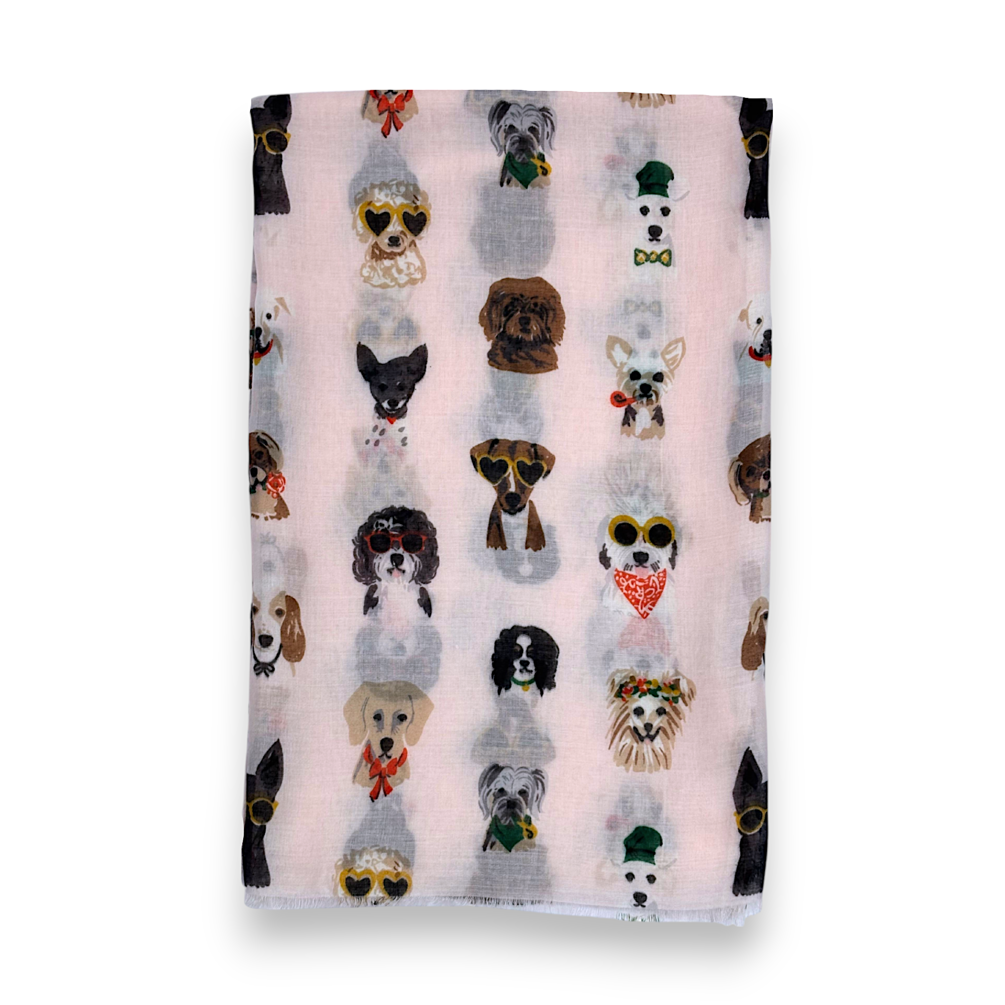 Lili Scarves (US Duty Free) - Vendita all'ingrosso Sciarpa - Donna - Sciarpa con stampa di cani estivi che indossano accessori9