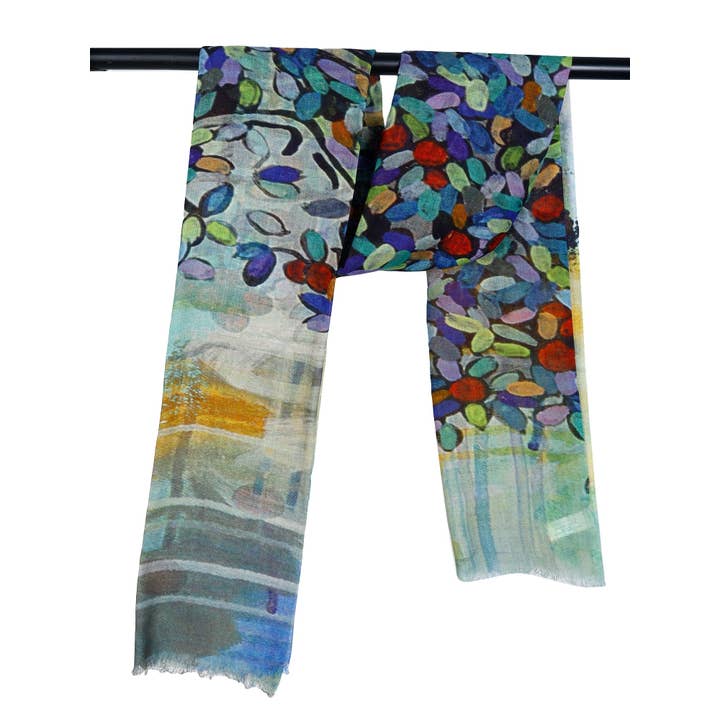 Namaskar Australia - Wholesale Scarf – Women's - Abstract Art Cotton Modal Designer Scarf2