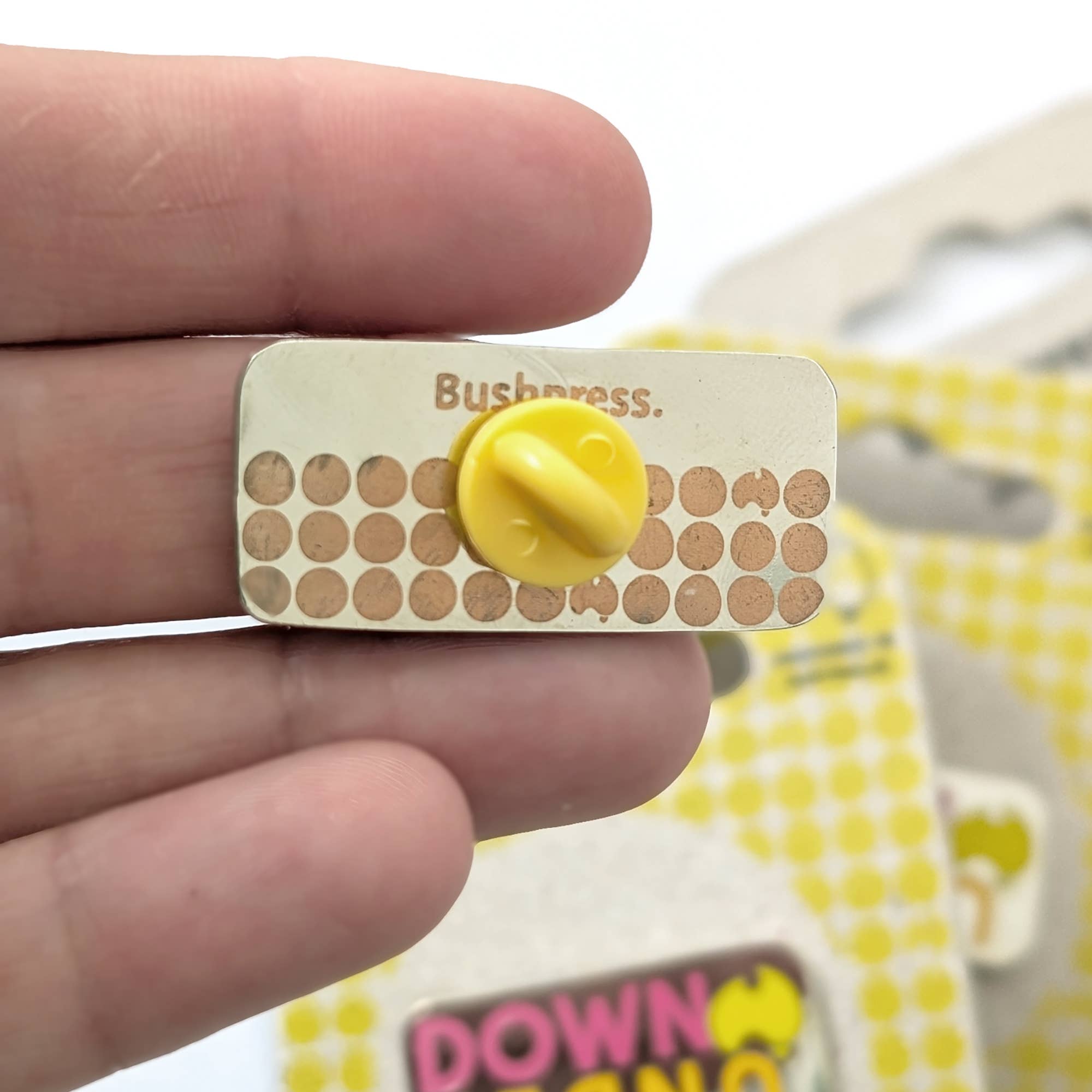 Bushpress - Wholesale Lapel Pin/Button - Down Under enamel pin, orange5