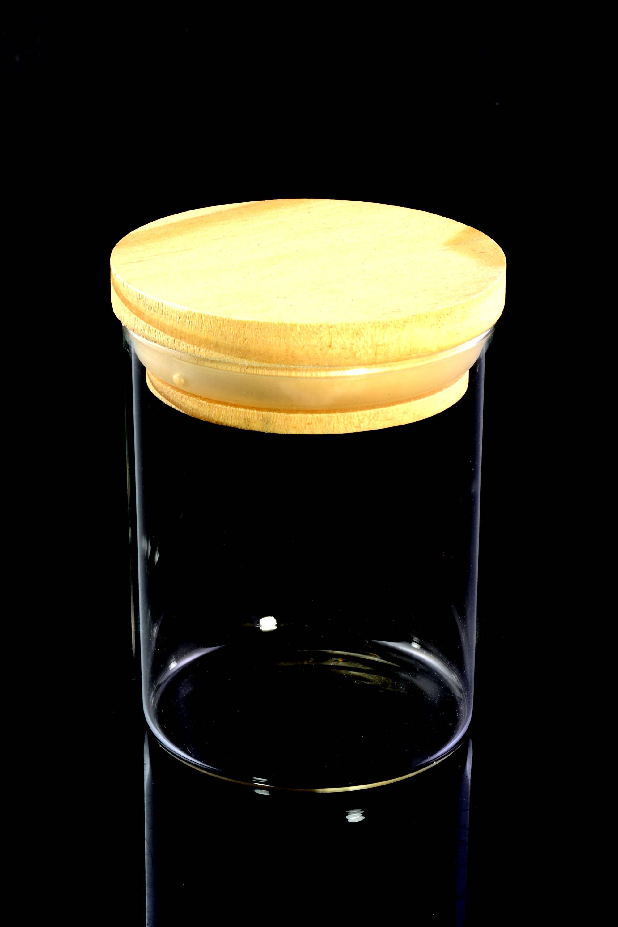 SPS Wholesale Inc - Wholesale Jar - Glass Jar with Bamboo Lid - J02393