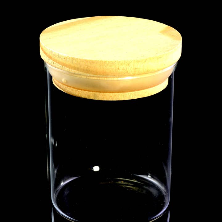SPS Wholesale Inc - Wholesale Jar - Glass Jar with Bamboo Lid - J02393