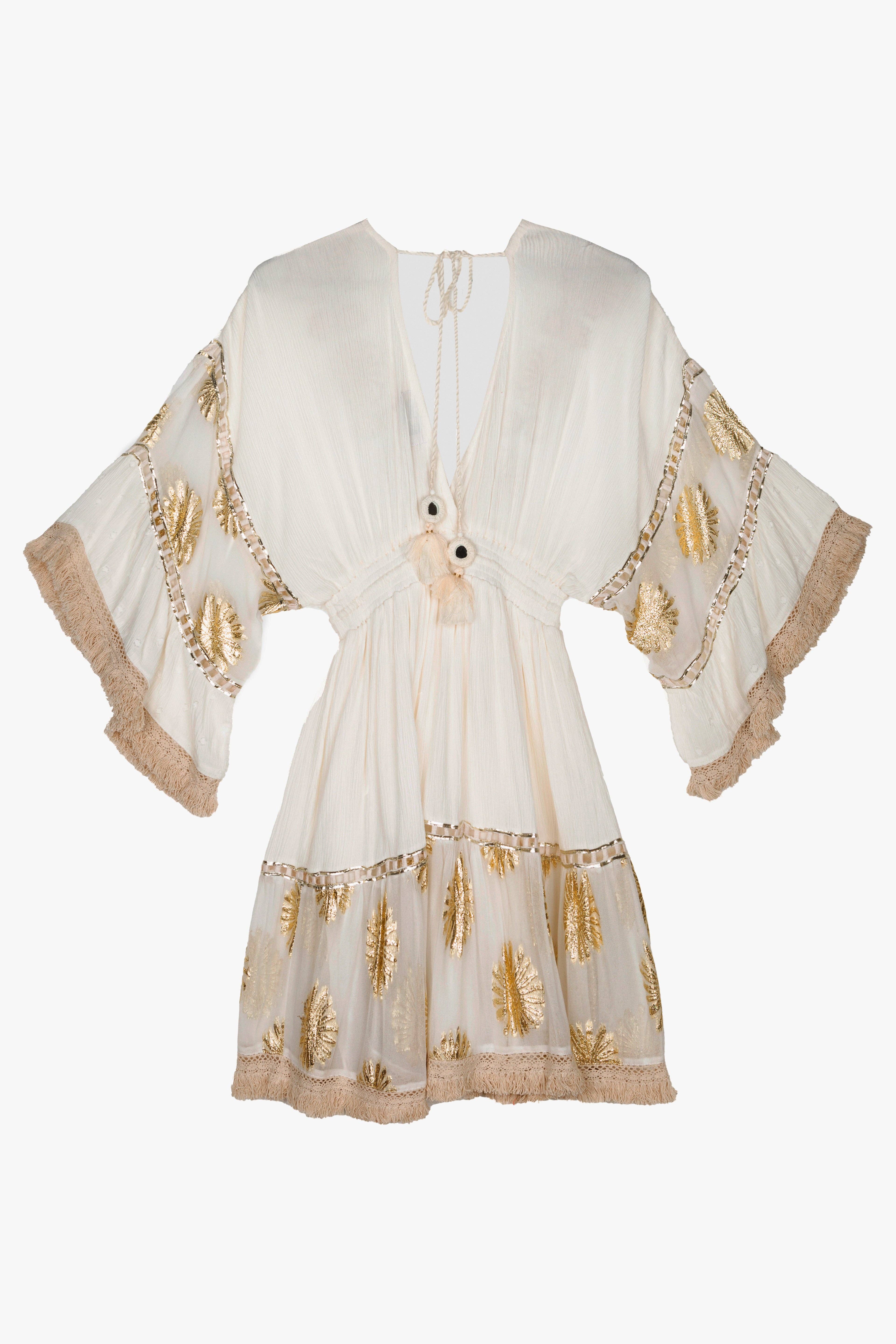 Piti Cuiti – Großhandel Kleid – Damen – WEISSES KURZES KLEID MANILA4