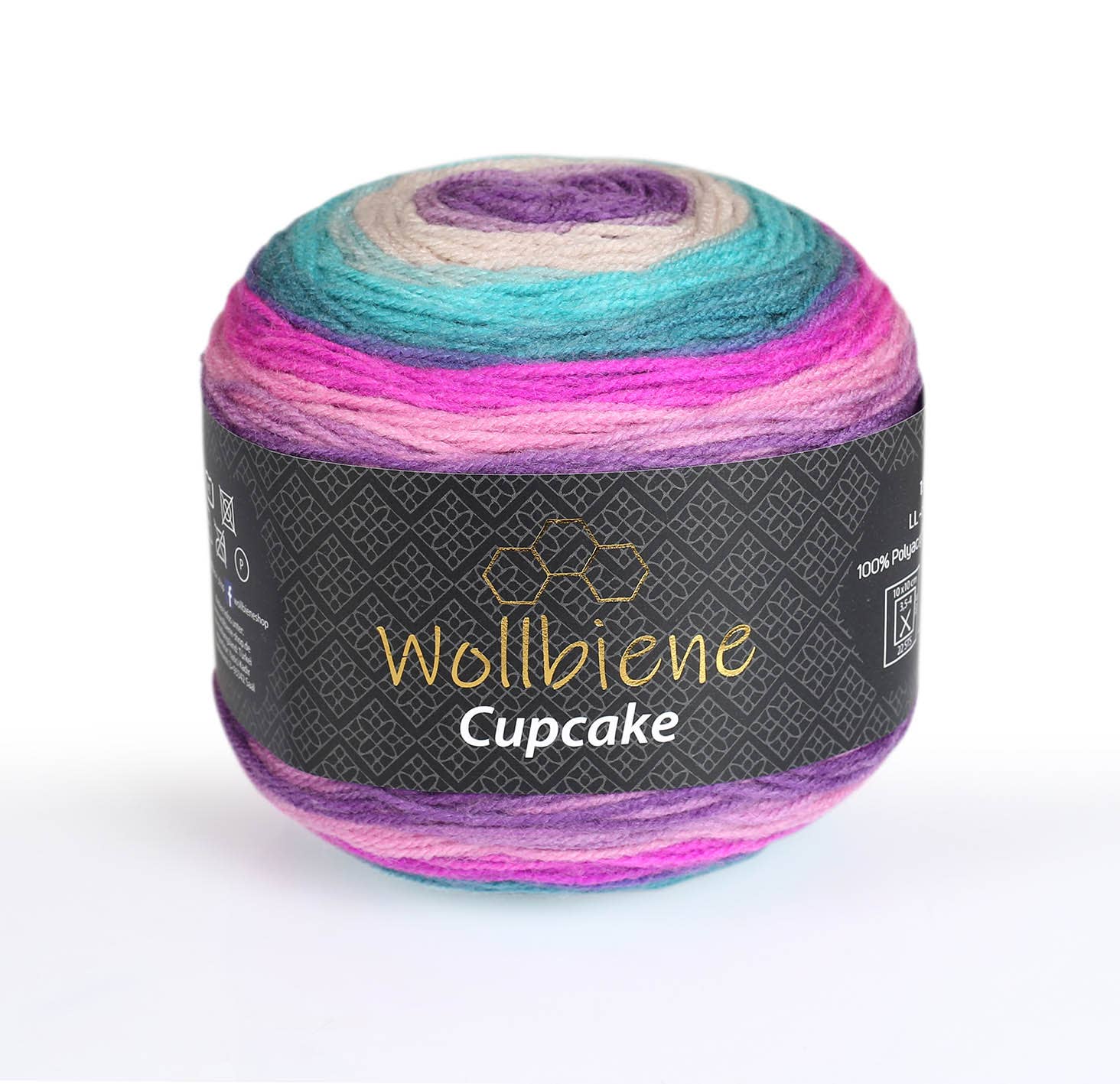 Wollbiene - Venta al por mayor Hilos - lana de lana para tejer cupcake de abeja degradado 150g3