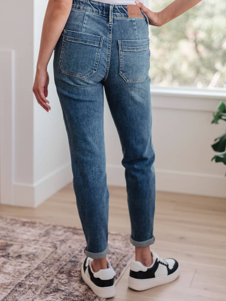 Avenue Wholesale - Wholesale Jeans - Women's - Judy Blue Pull On Denim Joggers in Medium Wash6