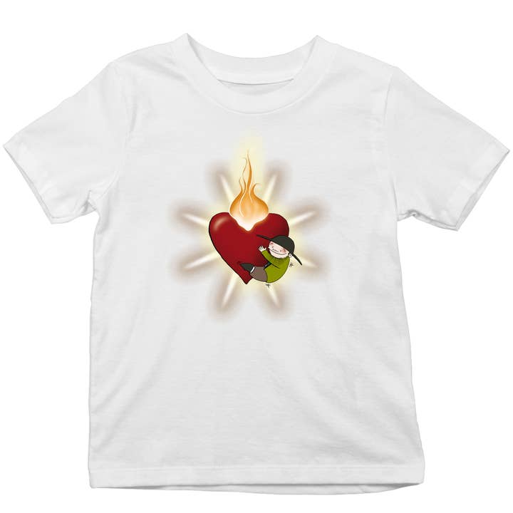 Burning Heart - camisa infantil para venta al por mayor de Südtiroler Stiebele