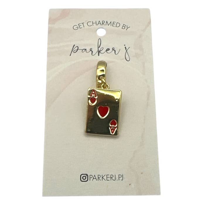 Pendentif As de Cœur pour la vente par Parker J Jewelry & Charm Bar