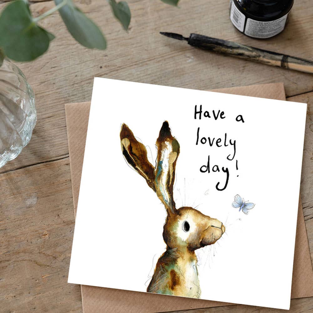 Catherine Rayner Trading Ltd – wholesale Birthday card – Birthday Card - Molly and the butterflies1