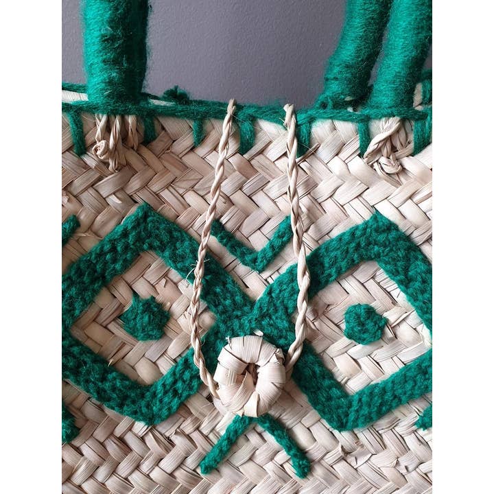 MIRAMAR Store - Vendita all'ingrosso Borsa tote - Donna - Borse in paglia marocchina tessute a mano con motivi geometrici