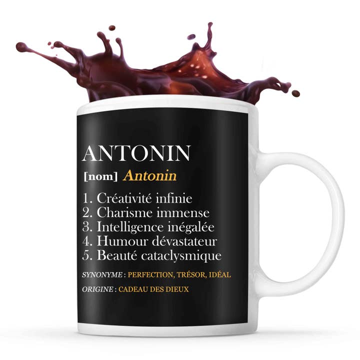 Mug Antonin Définition Perfection pour la vente par Planetee