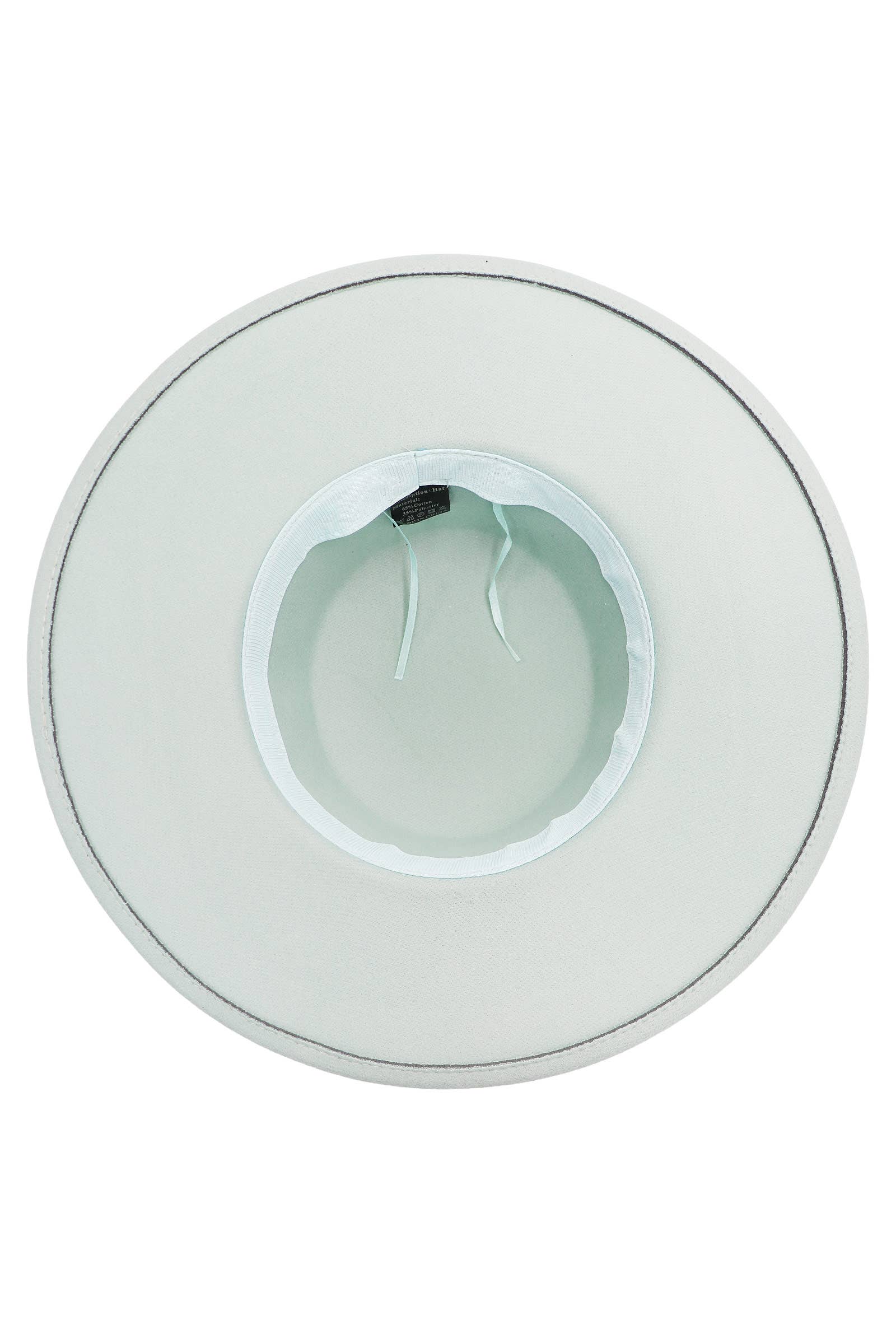 Cap Zone - Wholesale Schippershoed - Uniseks - Cap Zone brede vilten platte hoed met rancher stijl15