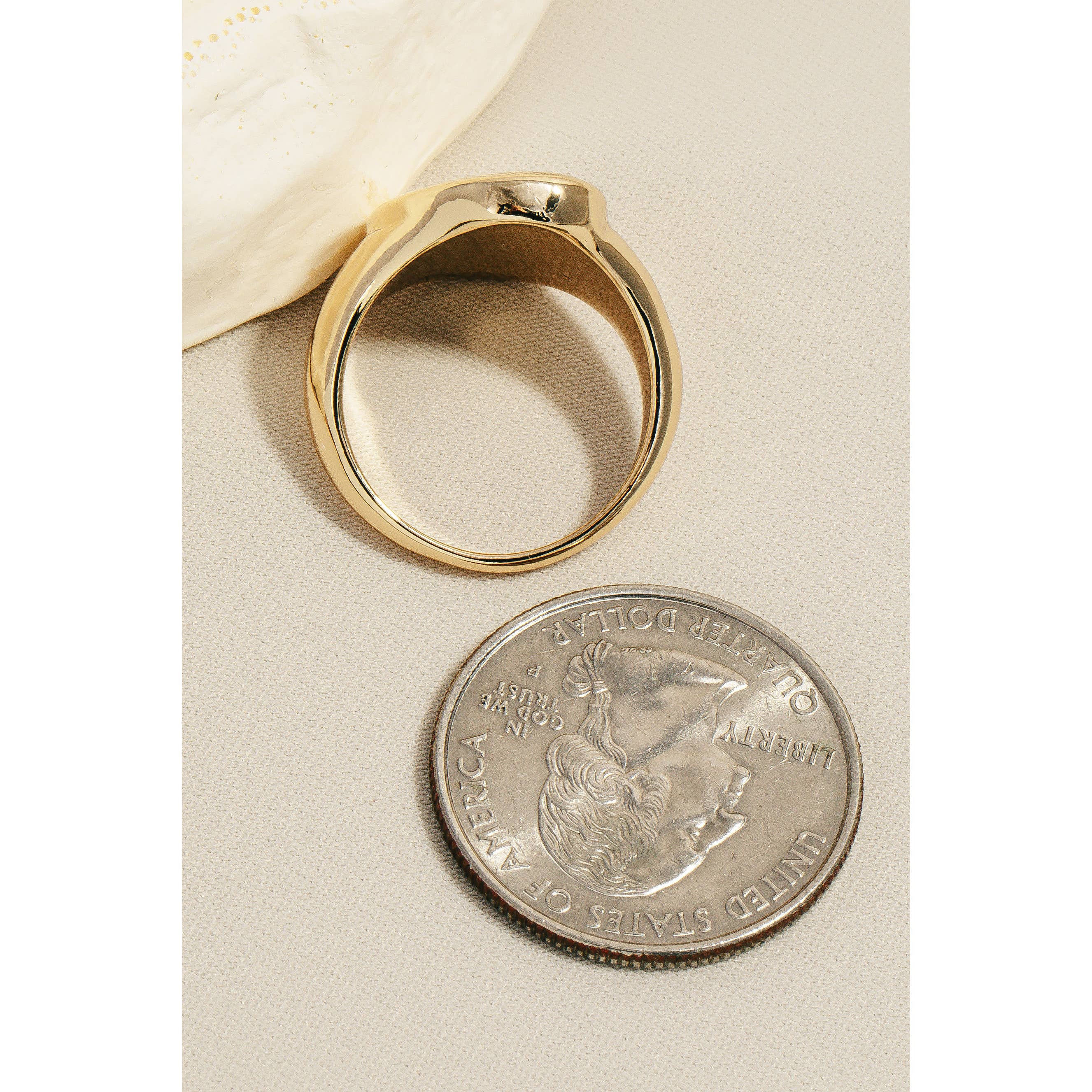 Anarchy Street – Anel de sinete por atacado – Anel de banda de sinete metálico texturizado1