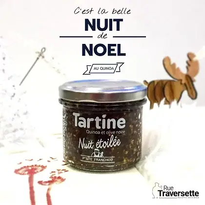 RUE TRAVERSETTE - Wholesale Tapenade - Spreadable - Starry Night quinoa, black olives1