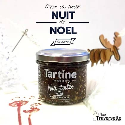 RUE TRAVERSETTE - Wholesale Tapenade - Spreadable - Starry Night quinoa, black olives1