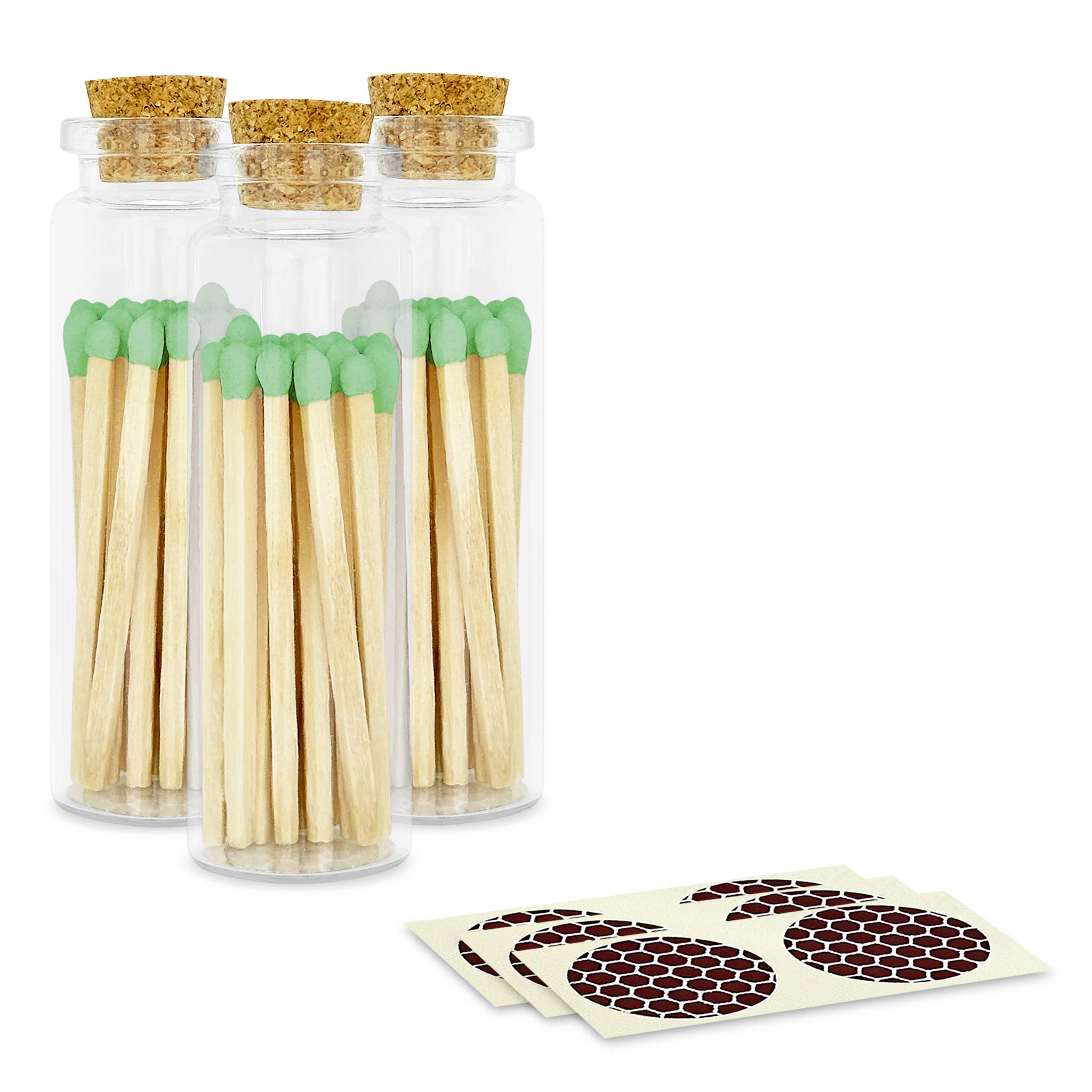 Thankful Greetings - Wholesale Matches - 2" Matches + Small Bottle - Color of Your Choice + Strikers12