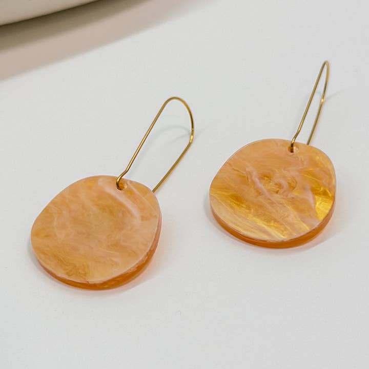 Mingled - Wholesale Dangle earrings - Organic Dangle Earrings - Amber Haze2