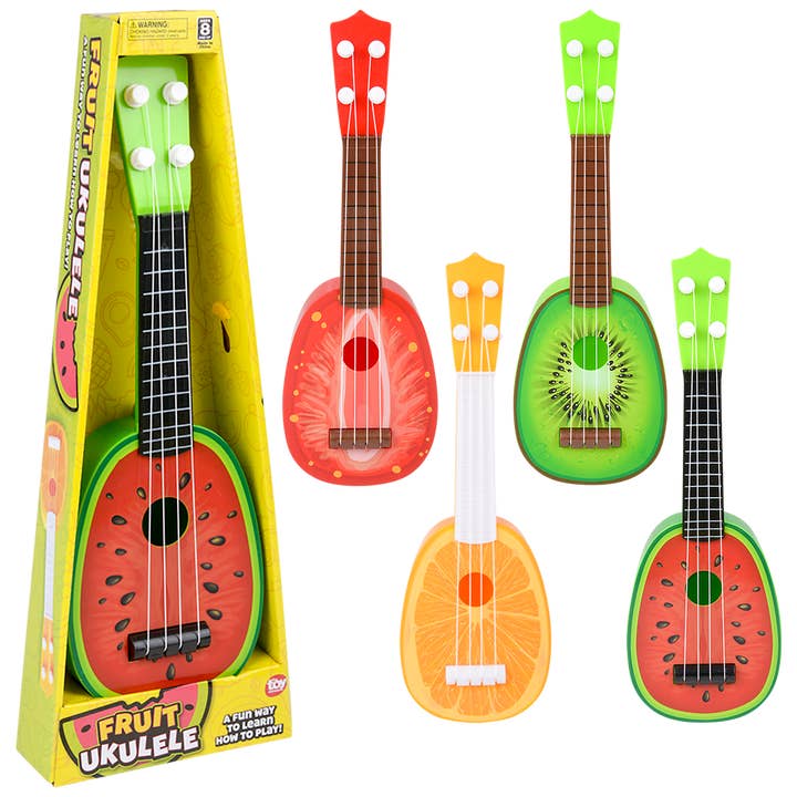 The Toy Network - Wholesale Musical Toy - Kids & Baby - (T) 14" FRUIT UKULELE 24/7