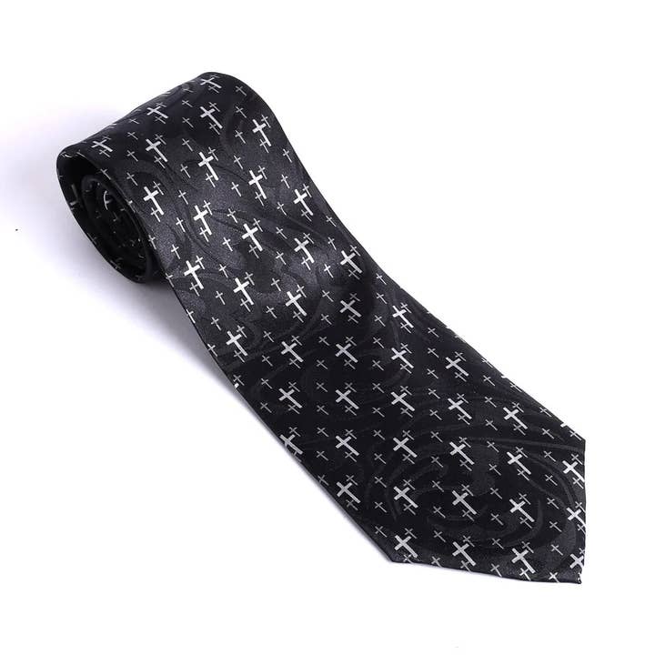 Swanson Christian Products - Wholesale Necktie - Men's - Tie Polyester - Floating Crosses5