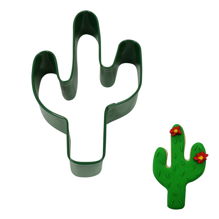 Cactus Cookie Cutter (Green, 4") for wholesale by R&M International
