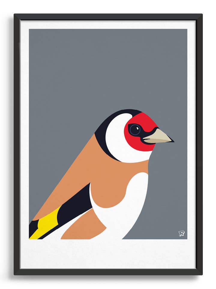 Impression d'art ornithologique — Chardonneret pour la vente par Rocket Jack