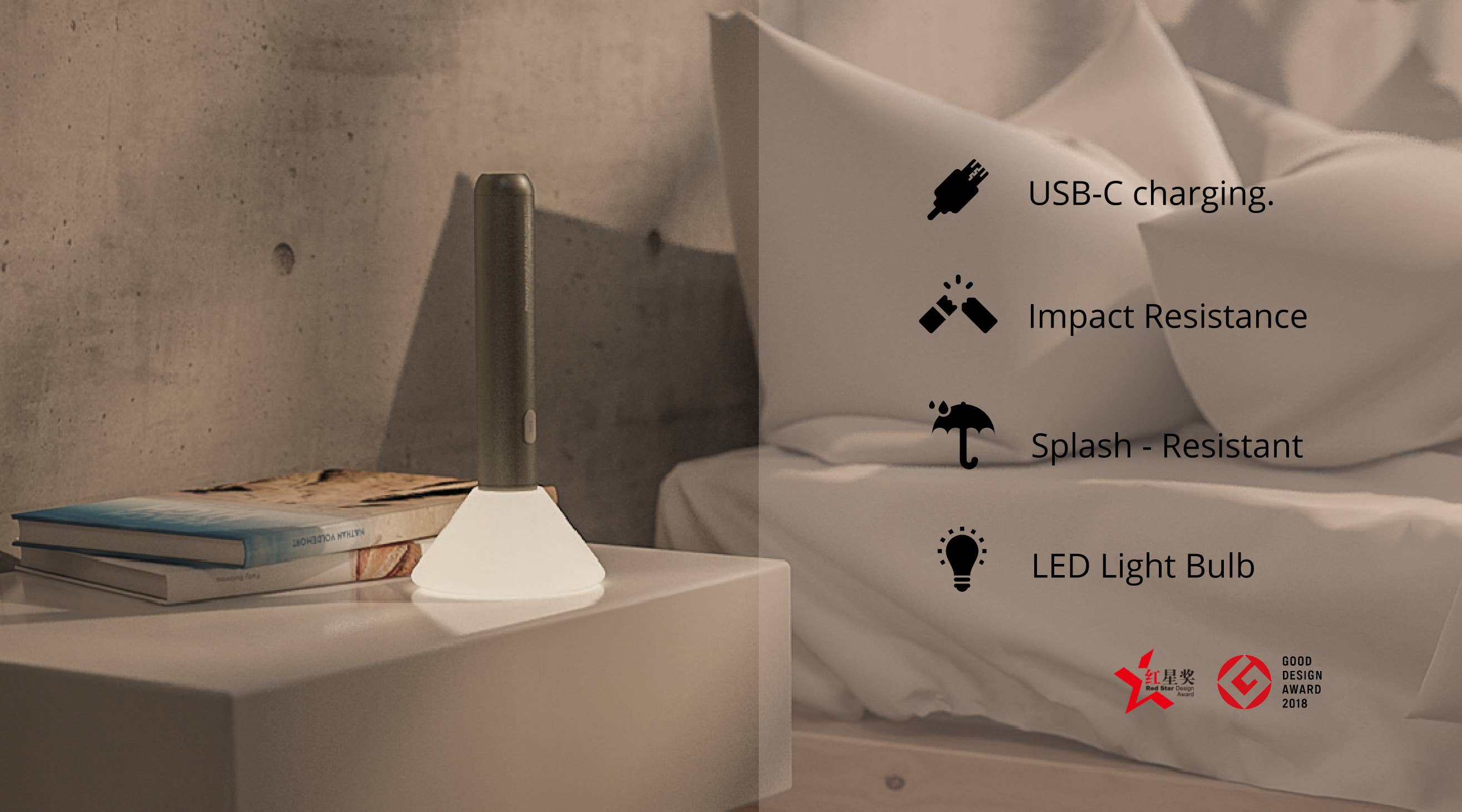 black FlashLight Rechargeable with Clip - Best for Dorm, Decor for wholesale on Faire14