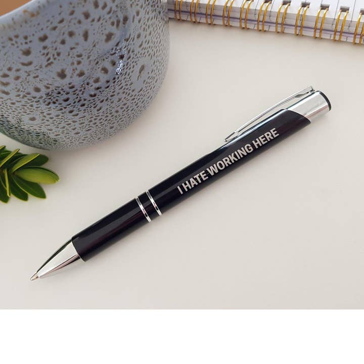 Odio trabajar aquí, bolígrafo para venta al por mayor de Disrupted Industries