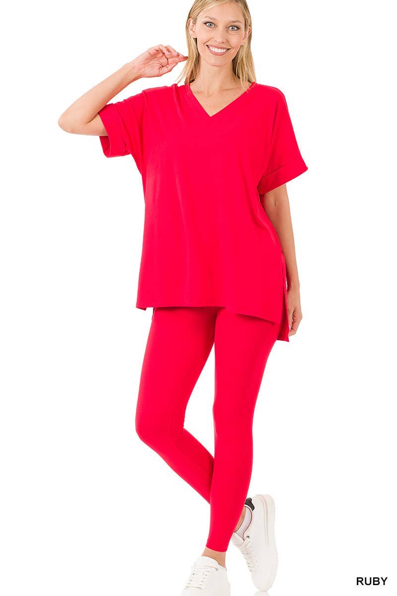 Vanilla Monkey - Wholesale Lounge Set - Women's - Brushed Dty Microfiber Loungewear Set36