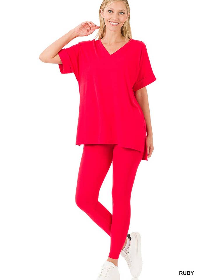 Vanilla Monkey - Wholesale Lounge Set - Women's - Brushed Dty Microfiber Loungewear Set36
