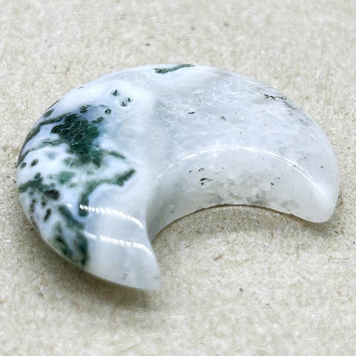 Mindful Living Co. - Wholesale Spiritual Stone/Crystal - Crescent Moon Handmade Gemstone Carvings
