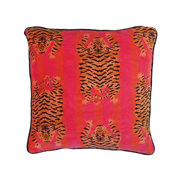 Velvet Tibetan Tiger Cushion for wholesale by CYC