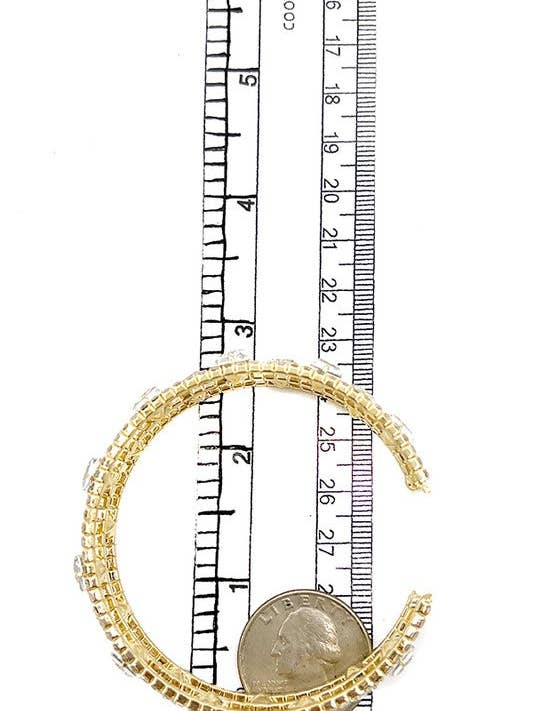 CRYSTAL GEM ACCENT FLEX BRACELET for wholesale by Andrea Bijoux