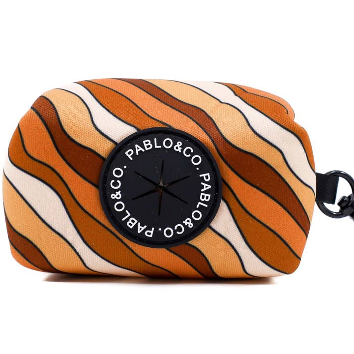 Espresso Swirls - Dog Poop Bag Holder for wholesale by Pablo & Co. Boutique